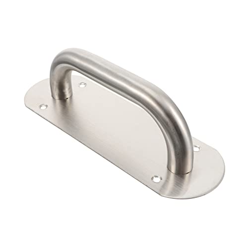 balacoo Stainless Steel Door Handle Pull Plate Commercial Security Door Knob Easy Install Modern Design for Home Office