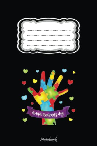 Autism Awareness Gift, Puzzle World Autism Awareness Month Notebook: Autism Teacher Journal, Autism Awareness Gift Notebook 110 Lined Pages 6"x9" Keepsake Journal And Memory