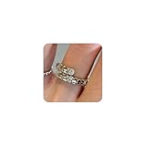 [VIROMY] リング 指輪 レディース ステンレス 金属アレルギー対応 蛇 へび スネーク シルバー オープンリング フリーサイズ 2点セット おしゃれ ギフトBOX付き