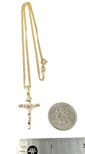 INRI Crucifix Cross Pendant Necklace Gold Filled Chain "18 Inches" Length Catholic Jewelry4