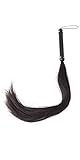 Erotic Fashion ra7922 Peitsche mit Pferdehaar 85 cm, schwarz Leder Peitsche mit Pferdehaar, 1er-Pack (1 x 1 Stück)