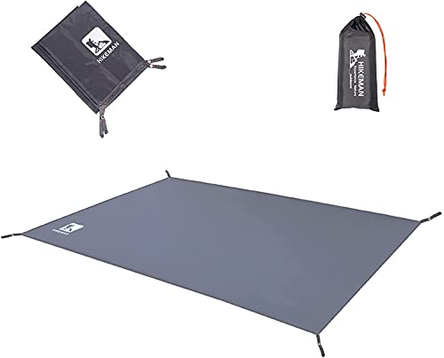 Hikeman Tent Footprint - Waterproof Camping Tarp, Heavy Duty Tent Floor Saver, Ultralight Ground Sheet Mat for Hiking, Backpacking, Hammock, Beach - Storage Bag Included(S-83”x35”)