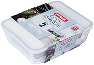 Pyrex クラシック 長方形 蓋付き容器 1,5L - 2,6L