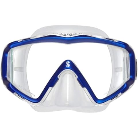 SCUBAPRO Crystal VU Diving Mask, Blue Cover