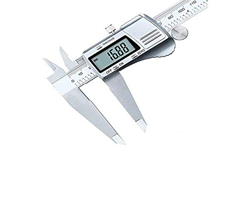 Pied à coulisse numérique 0–8 pouces LCD numérique électronique Règle en acier inoxydable Pied à coulisse Outil de mesure