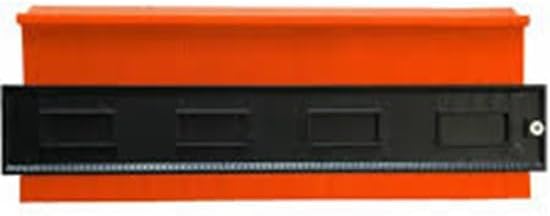 HOME IT® Work Contour Gauge 250 mm – Precision Profile Duplicator for Shapes & Angles – Ideal for Flooring, Carpets & Worktops – Black/Orange