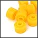 Hihaha Vehicle Car 10 Pcs Orange Rubber Shock Absorber Bushings 10mm x 28mm x 20mm Durable Material