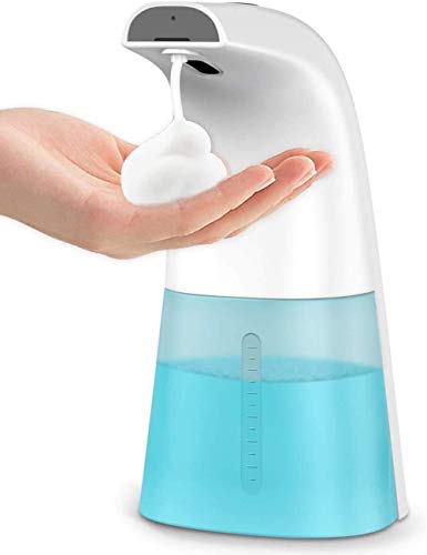 Dispensadores automáticos de jabón, Sensor de Movimiento infrarrojo Dispensador de jabón de Espuma Base Impermeable con Volumen de dispensación de 2 Niveles, para Cocina/baño YiHao (250 ml)