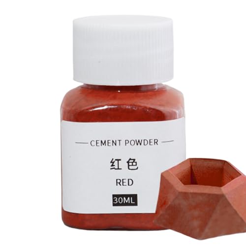 Pigment Color - Tinte de cemento, polvo de pigmento de óxido de 30 ml, pintura en polvo para hormigón, cemento, mortero, lechada, yeso, yeso, 1 onza