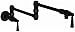 Newport Brass 2470-5503 Jacobean Wall Mounted Pot Filler with Dual Handles, Gloss Black