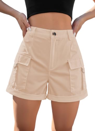 Image of GRECIILOOKS Women's Casual Knee Length Shorts,Casual Relaxed Fit Summer Shorts for Women & Girls | Comfortable Everyday Wear | Available in Plus Sizes