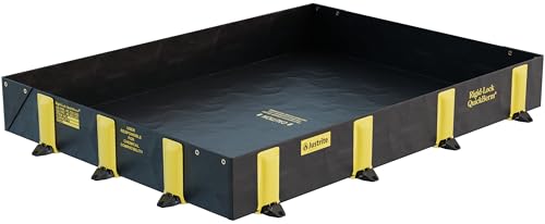 Justrite Rigid-Lock QuickBerm&reg; 6' x 8' Oil Spill Containment