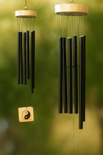 Image of 6 Pipe Wind Chimes for Home Decor | Metal Wind Chime for Balcony, Living Room, Garden & Door | Decorative Hanging with Soothing Sound