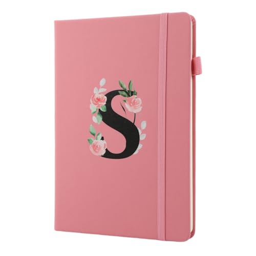 MHwan Tagebuch Mädchen, A-Z Personalisiertes Rosa Notizbuch A5...