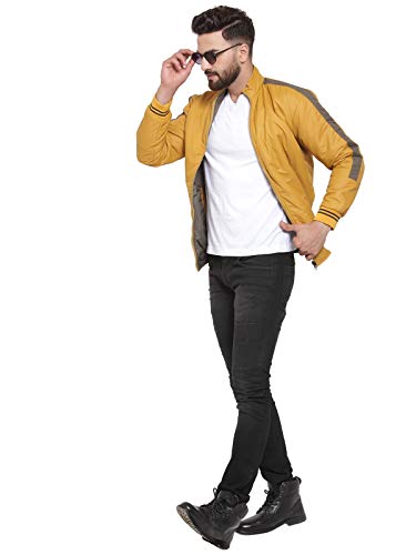 Image of Ben Martin Men's Regular Jacket (Bm-Jkt-Fs-19972--42A Mustard Yellow Xl, Nylon)