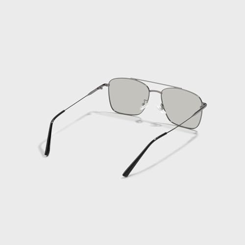 Image of SAM AND MARSHALL VEIN Sunglass I 400% UV Protection I Metal Sunglass I Square Sunglass I Double Bar I Unisex