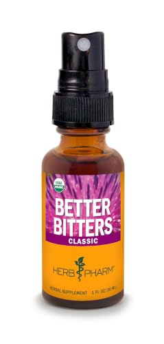 Herb Pharm Better Bitters Certified Organic Digestive Bitters Classic 1 Oz