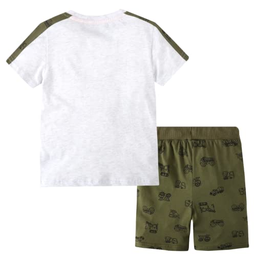 Image of Toddler Boy Clothes Kids Summer Cotton Outfits Shirt Short Sets Size 2-7