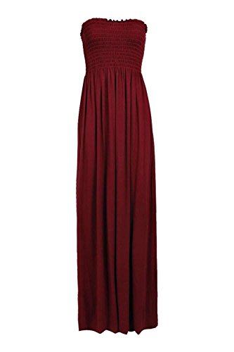 WearAll Grande Taille - Pour femme - Robe longue maxi imprimée bandeau sans bretelles - Taille 16–22, 44-46