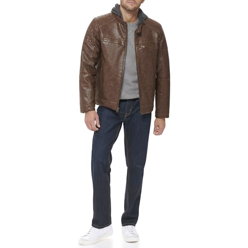 Image of Levi's Men's Faux Leather Racer Jacket