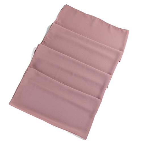 LMVERNA Solid Color Bubble Chiffon Scarf for Women Fashion Soft Hijab Long Scarfs Wrap Scarves
