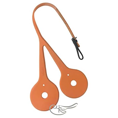 Australian Nosebands Rubber Cheeker - With Leather Strap (Brown) Cover