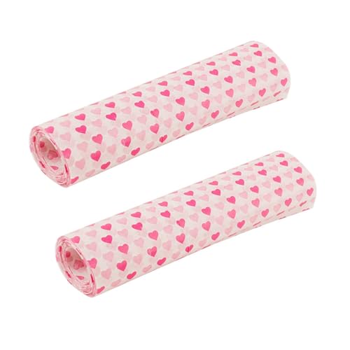 100 ark fettsäkert papper och matinpackning – vattentät hamburgare och smörgås vaxpapper för picknick, bakning, fisk och chips | hjärtkorgsfoder (25 x 20 cm) livsmedelskvalitet