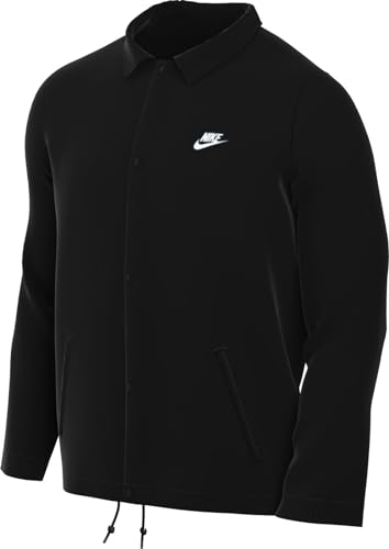 Nike Club Men's Coaches' Jacket (Black/White, FN3316-010)
