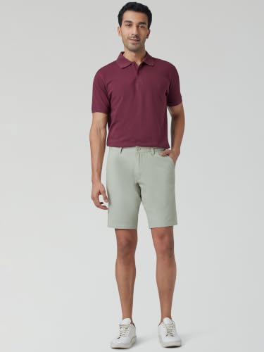 Image of XYXX Men's Element Chino Shorts | Solid Straight Fit | 100% Cotton with Dual Pockets & Plus Sizes