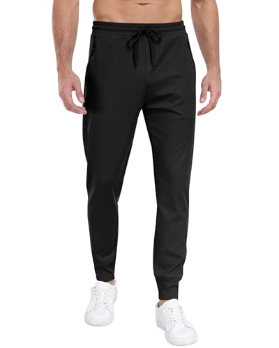 3 Pack Men's Sweatpants with Zipper Pockets,Workout Gym Traning Track Joggers Pants for Men Running Jogging Pants3