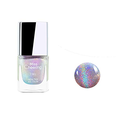 Ownest Holographic Nail Polish, Gorgeous Glossy Holographic Halo Glitter Polish Nail Art Nail