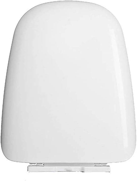 Toilet Lid - Plastic Seat Elongated Easy Close Comfortable Ergonomic Design Slow Closing