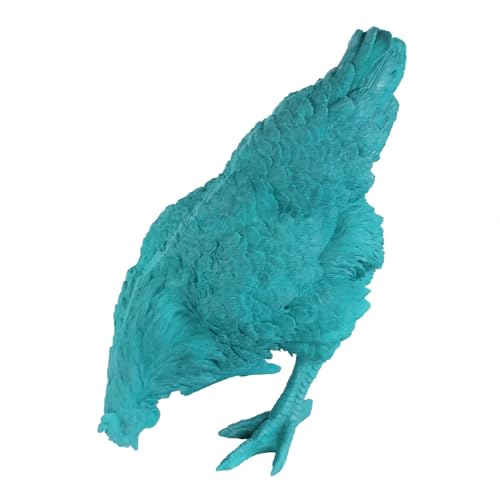 colourliving Deko Hühner DekoDiven einzigartige Huhn Deko für Haus & Garten (Aqua Colada, pickend)