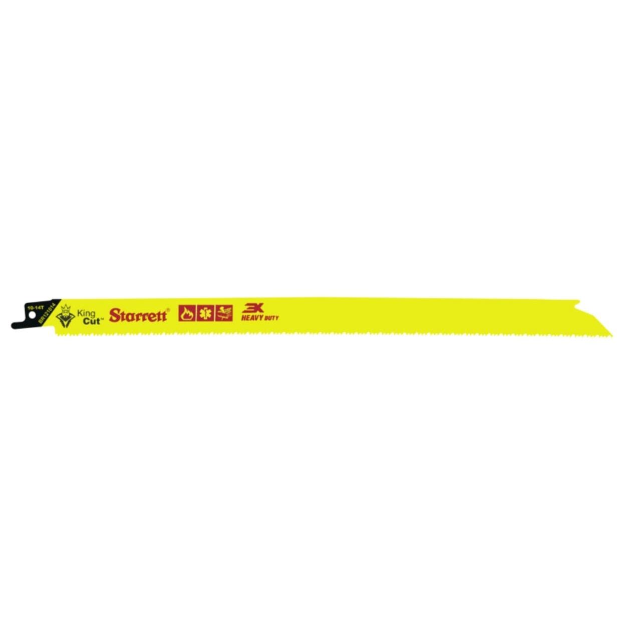 Starrett Bi-Metal King Cut Heavy Duty Reciprocating Saw Blade 300mm (12-inch) - Pack of 5