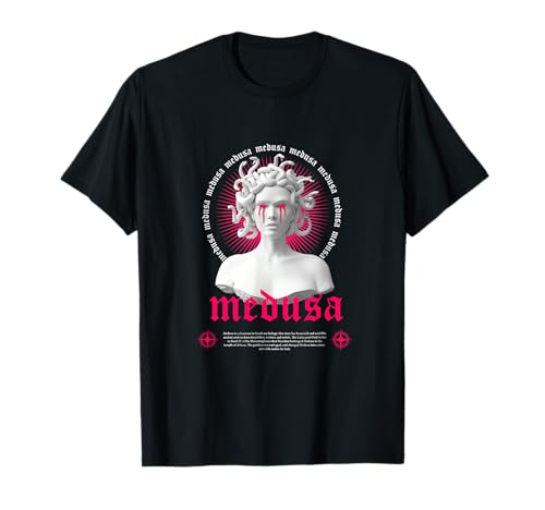 Medusa Sculpture Greek - Aesthetic Edgy Streetwear T-Shirt