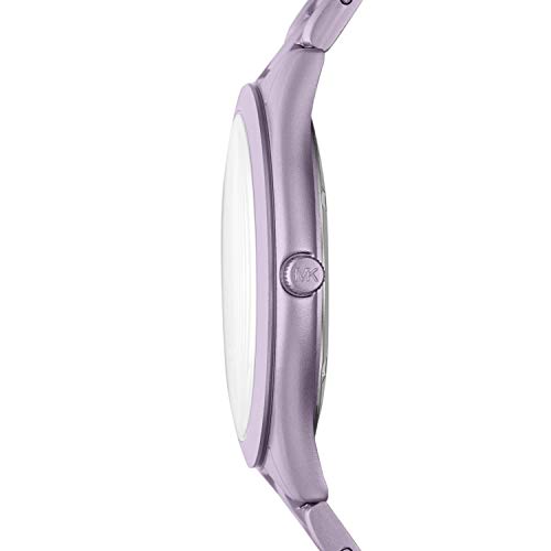 Image of Michael Kors Women's Quartz Watch with Metal Strap, Purple, 20 (Model: MK4540)