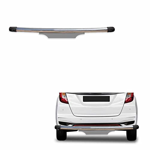 Image of Stainless Steel High Gloss Safety Rear Bumper Protector Sutaible for New Jazz