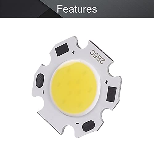 Othmro 5W LED Chip Bulb Super Bright High Power 110lm 4200K Aluminum LED Bulb Surface Mounted Devices Light Beads Floodlight for Camper Light Bulb Home Reading Light Marine Lamps 20 * 11mm(L*W)