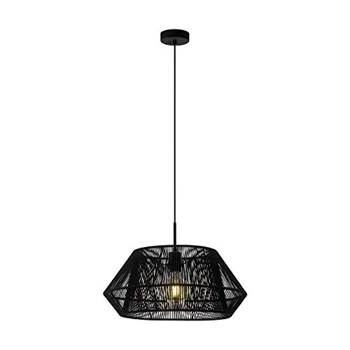 Preisvergleich Produktbild EGLO PALMONES Hängeleuchte, Stahl, 60 W, schwarz