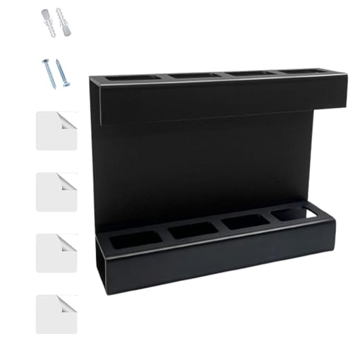 Vllold Soporte acrílico para pajitas, soporte para puerta de armario, para popotes de beber, estante de organización de palillos de cocina para el hogar, hotel, restaurante