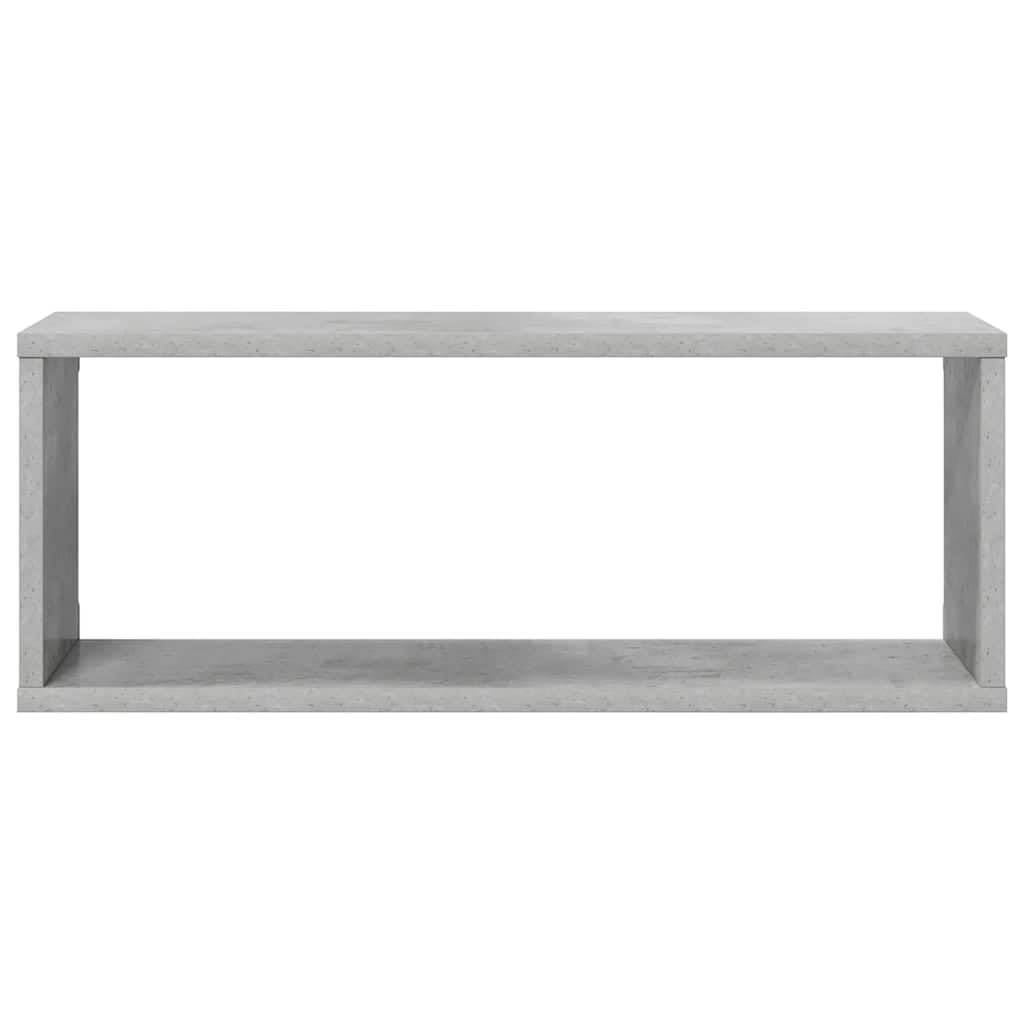 Regał w kostkę, 6 sztuk, szary beton, 60 x 15 x 23 cm, materiał drzewny, regał ścienny, dekoracyjne systemy przechowywania, do salonu, sypialni, kuchni, łazienki, korytarza, biura, organizer