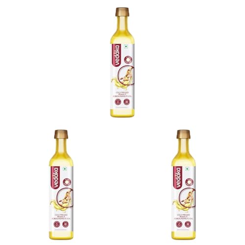 Image of Vedaka Cold Pressed Peanut Oil, 500ml (Pack of 3)