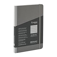 Fabriano Ecoqua Plus - Cuaderno Oculto Con Espiral, 8.3 X 11.7 Pulgadas, A4, Con Puntos, Color Negro