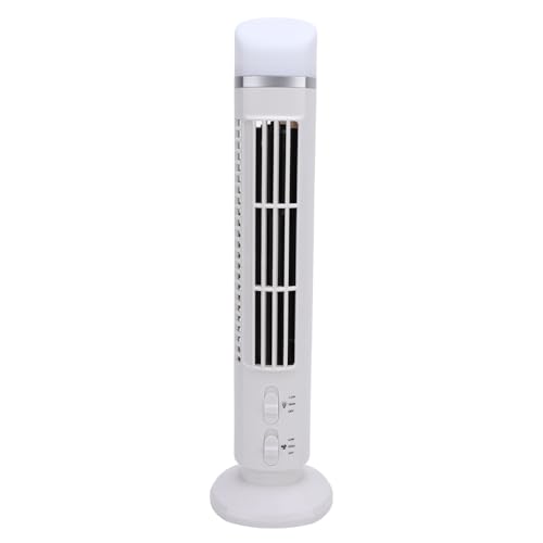 Plyisty Ventilador de Torre sin Hojas, Circulación de Aire mejorada. Siervo -Ways. (BLACK) (WHITE)