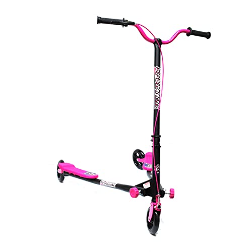 Patinete Doble DE 3 Ruedas Capacidad DE Carga 100 KG (Rosa)