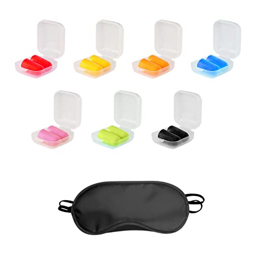 7 paia di tappi per le orecchie fonoassorbenti