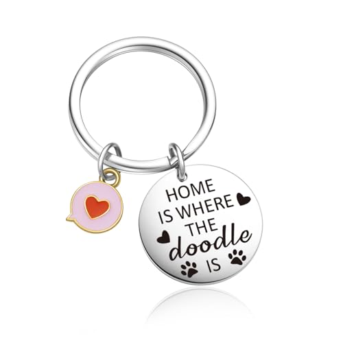 OWHOMS Doodle Mom Keychain Doodle Dog Gift Golden Doodle Gifts