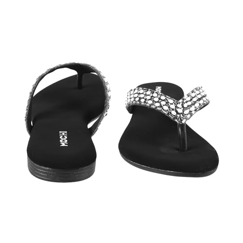 Image of Mochi Women Flat Beaded Ethnic Chappal