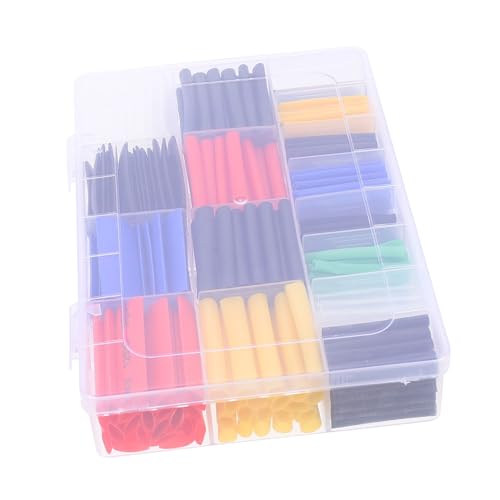 NAMOARLY Kit De Tubos Retráctiles De Calor para Protección De Cables Tubos Aislantes Impermeables Doble Pared Funda Protectora para Cargadores y Cables Eléctricos