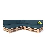 Pillows24 - Palettenkissen 8-teiliges Set | Palettenauflage fĂŒr...